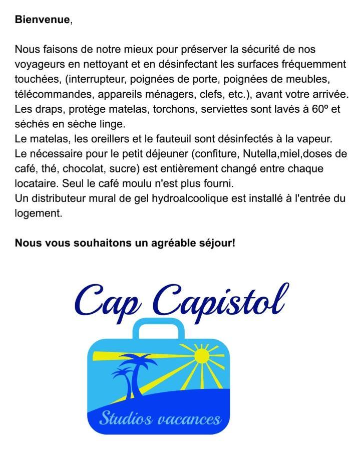 Cap Capistol Studio Le Cap D'Agde Vue Port Kültér fotó
