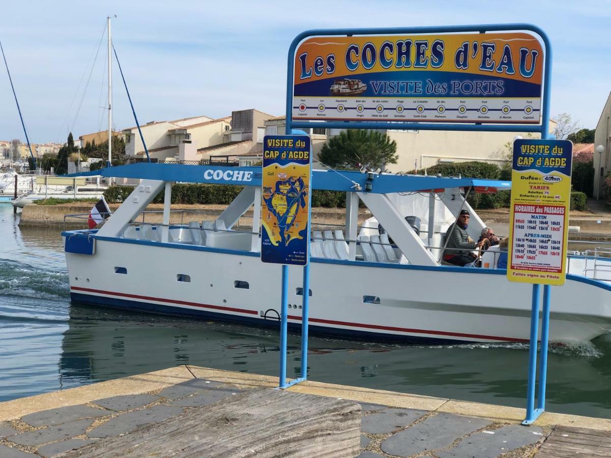 Cap Capistol Studio Le Cap D'Agde Vue Port Kültér fotó