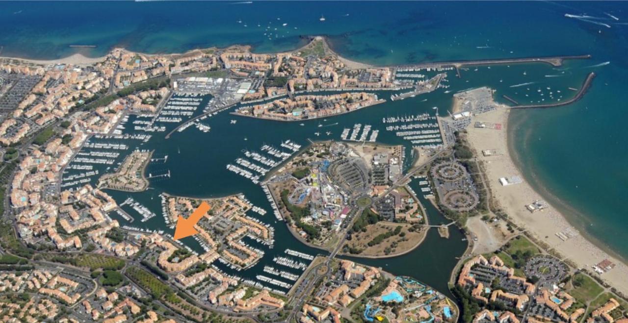 Cap Capistol Studio Le Cap D'Agde Vue Port Kültér fotó